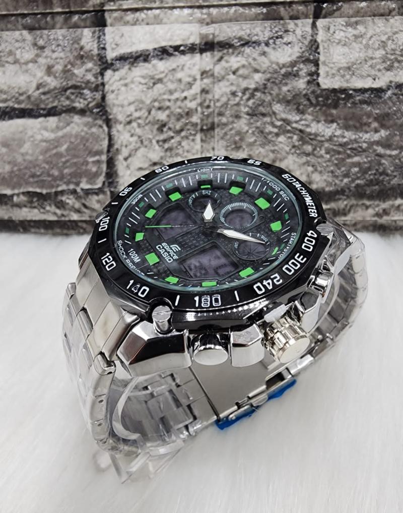 Comprar Reloj Casio Edifice Doble Hora Repujado en Electroshopy - Ángulo 3